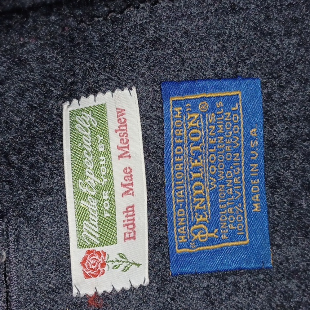 Pendleton Custom-Made Dark Gray Wool Blazer, Wome… - image 5